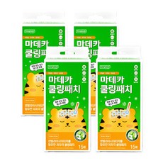 동국제약 마데카 쿨링패치 15매 해열패치 열패치 쿨링패치 열냉각시트 아이스패치, 4개