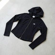 뉴발란스 NBMDG2W322 여성 소프트프레쉬골지 후드 투웨이 집업 BLACK 19