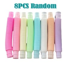 성인 팝 튜브 어둠 속에서 빛나는 감각 불안 스트레스 파티 호의, 1개, 1. 8pcs Random Colors