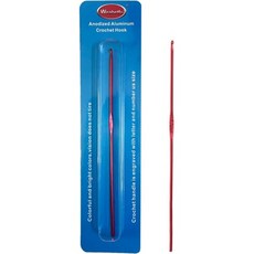 코바늘 뜨개질 크로셰 바늘 직조 알루미늄 후크 뜨개질용 부드러운 그립 사이즈 H 5.0mm-신형, 2mm, 1개