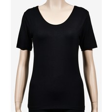 자연섬유 여성 반팔 베이직한 디자인 사계절용 내의 상의 보온내복 여성내의 보온내의 부모님선물 방한내의