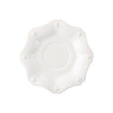 줄리스카 베리 & 스레드 스캘럽 소서 - 화이트워시 Juliska Berry & Thread Scallop Saucer - Whitewash, 7" Saucer, 1개