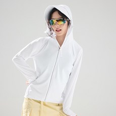 RYZY UPF50+ 防曬衣 輕薄透氣, 女款-白色,2XL