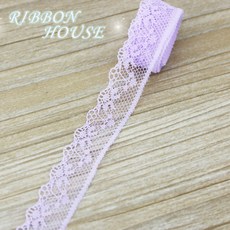 화이트 블랙 레이스 패브릭 웨빙 장식 선물 포장 재료 수제 DIY 레이스 롤 당 10 야드 20mm, Light Purple, 1개