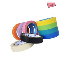 MN 종이 마스킹테이프 핑크 15mm x 40M 종이마스킹테이프