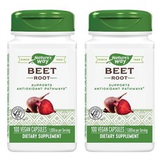 Nature's Way 然萃維 甜菜根500mg素食膠囊, 100顆, 2罐