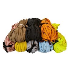 彩色馬紮繩果樹拉枝繩大棚壓膜布條帶，防曬耐磨抗老化捆紮拉鏈帶，園藝農業多用途, 50米送針黑色, 1個