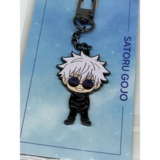 주술회전 고죠 사토루 메탈 키링 CGV 콜라보 공식 정품 굿즈 키홀더, ONE