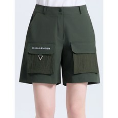 챌린저 여성 카고 빅포켓 하프 팬츠 (카키) CHF2WHP6977KH