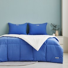 [MODERN HOUSE 중계점] 소프트워싱 리버시블 싱글 차렵이불 네이비 150x210 CV0226015