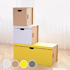 낮은 티비장 거실 수납장 종이가구 도어형 오픈형 정리함 협탁 3size 4 color, 크라프트(무코팅), 트렁크35