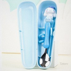 어린이수저세트 시나모롤 젓가락 스푼 케이스 세트