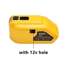 밀워키 Makita For Milwaukee Bosch DeWalt 14.4V/18V 배터리 전기 도구 어댑터 듀얼 USB With LED Light, 11)For Dewalt A901, 11)For Dewalt A901