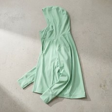 유니클로 울트라스트레치 에어리즘 UV차단 풀짚후디 후드집업 그린