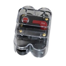 2Pcs 자동차 회로 차단기 자체 복구 가능한 오디오 퓨즈 홀더 100A 개방 커버