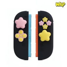 WAP 닌텐도 스위치2 조이콘 스틱커버 버튼커버 실리콘 악세사리, 1세트, 별의커비, 스위치2조이콘