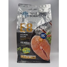 Holistic Recipe SOLUTION E8 鮭魚全齡犬無穀配方，Omega-3護膚亮毛，添加益生菌，彩虹蔬果均衡營養, 4.54kg, 1個, 耐吉斯 能量鮭魚餐 全齡犬
