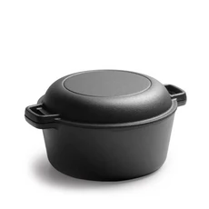 빵굽는 무쇠냄비 베이킹 구경 가정용 그릴 오븐 요리용 커리 석기 브레드, 26cm 양수겸용 냄비 × 26cm 양수겸용 냄비 ×, 1개, 26cm