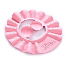嬰兒幼兒洗頭帽，加厚多功能防護浴帽，防水護耳洗髮帽，兒童洗頭神器, 1個, 粉色, 粉色