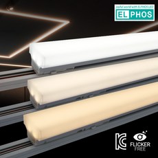 엘포스 LED 티라인 레일등 광폭 TS 60 900mm T라인 슬림 일자등 라인조명, 화이트바디 주백색, 2개
