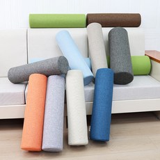 허리쿠션 원통형 허리 베개 소파 등받이 허리 지지대 다리 받침대, 스니얼 - 베이지