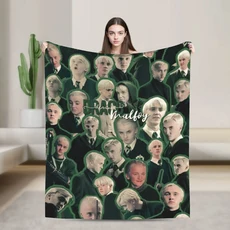 쿠쿠스토어 드라코르 말포이 담요 데스 이터즈 순혈 마법사 플리스 재미있는 따뜻한 침구 라운지 봄 가을, 02 P4, 05 7