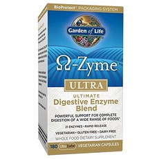 Garden of Life Omegezyme Ultra 素食膠囊, 180膠囊, 1個, 2kg