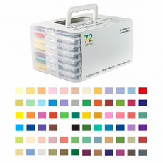 레이원 직액식 대용량 드로잉 미술 전문 컬러마카 세트, 1세트, 72색