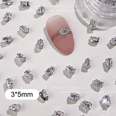 40 PCS 네일 장식 라인 석 아트, SD Silver (40pcs)