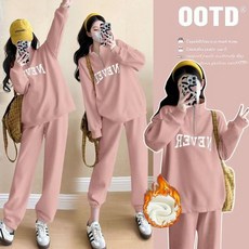 트레이닝복세트 상의 하의 투피스 임산부 임부복 가을 겨울 기모 4색 M~2XL