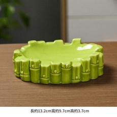 卡通熊貓門口鑰匙收納盒 可愛家居玄關擺件裝飾品, 竹子收納盒款, 1個
