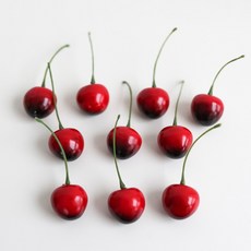 케이트가든 과일 모형 소품 빨간 청사과 서양배 체리 키친 인테리어 촬영, 10P