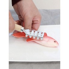 편한 생선 손질 비늘 제거기 주방도구 요리용품 생선손질 스텐비늘칼추천 생선손질도구 전, 1개