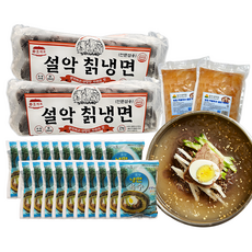 맛있는 참맛 설악육수 물냉면 20인 세트 / 칡냉면 2개 + 설악육수 20개 + 냉면무 2개, 1세트, 12.2kg