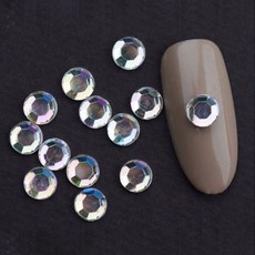 크리스탈AB 원형스톤 데코 네일파츠 2mm~4mm, 1개, 03 4mm (약15개입)