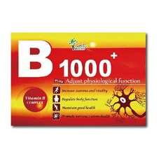 固德 活力B1000 高單位綜合B群膠囊 60粒：元康藥局公司貨 補充體力、精神旺盛, 1個, 60顆