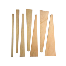 ARROWROCK 木刮刀 優質鍛木製 漆藝工具 可調漆刮灰 多種尺寸, 1個