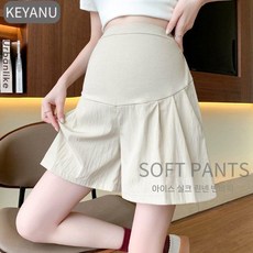 임산부 여름 반바지 얇은 스타일 편안한 착용감 임부복