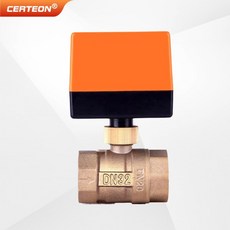 황동 볼밸브 2/3방향 DN15-DN20 12V HVAC 에어컨 팬코일 태양광 PTFE 씰 IP65 액추에이터, 01 AC220V, 04 DN15는