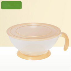Khina Goo 青槐谷 嬰兒輔食碗 帶蓋 矽膠小勺套裝, 帶蓋奈米銀碗, 1個