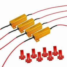 2/4pcs 범용 오토바이 LED 회전 신호 표시기 성 노출증 릴레이 저항 Yamaha/Honda/Suzuki 10ohm 램프, 01 4pcs