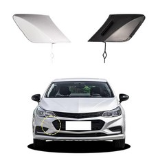 쉐보레 크루즈 L LS LT 2016 2017 2018 프리미어와 호환되는 자동차 전면 범퍼 견인 후크 커버 RS Pkg 없음 84051802 소형 뚜껑 아이 캡 도색되지 않음, 실버 오른쪽 조수석