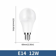 10pcs LED 전구 램프 AC220V E27 E14 3W 12W Lampada Bombilla 거실 홈 Luminair AP, 07 E14 12W