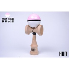 훈겐다마 일본 전통 순발력 원목 체육 장난감 운동, 연꽃색 뚱뚱한 딩