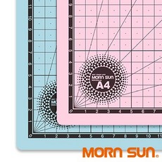 MORNSUN粉嫩雙色雙面A4切割墊，日常萬用拼布皮革切割墊板，台灣製現貨, 詳見包裝