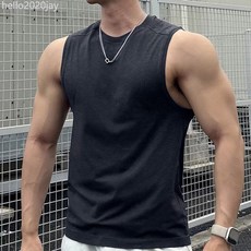 美式無縫提花運動背心男夏季無袖坎肩t卹彈力速乾透氣健身訓練服