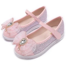 J's mom 女童雪紡水鑽蝴蝶結鞋 JA502