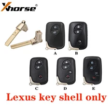 XSTO03EN Xhorse 글로벌 버전 VVDI XM38 토요타 4D 8A 4A 4d-71 칩용 범용 리모트 키 (vvdi 툴로 생성), 04 key shell only4, 04 버튼 6개, 01 China Mainland