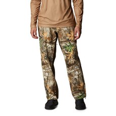 Columbia 남성용 트로피 랙 무소음 레인 팬츠 리얼트리 엣지 미디엄 Realtree Edge