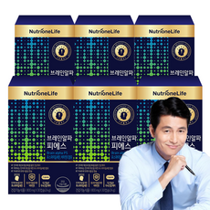 [무료배송/오늘출발] 뉴트리원 브레인알파피에스 대두유래 인지력 개선 세트 구성, 6개, 30정